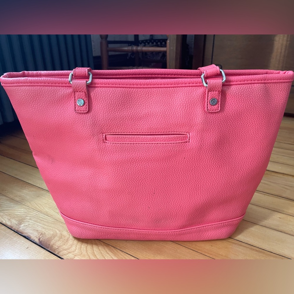 Thirty One Jewell Shoulder tote Purse handbag, Melon